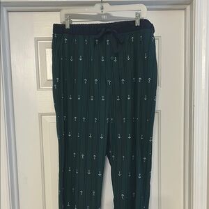 Nautica Green Sweatpants Comfortable Joggers